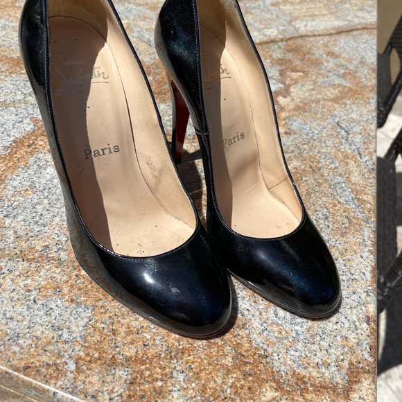 Louboutin patent dark blue heels. Great condition. - Picture 9 of 9